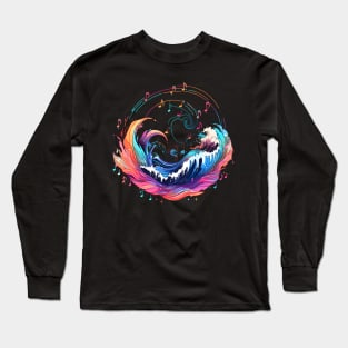 music waves - fantasy style Long Sleeve T-Shirt